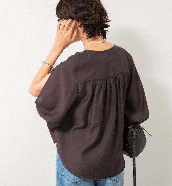 NOLLEY'S「スリットスリーブラッフルブラウス」|シャツ・ブラウス|