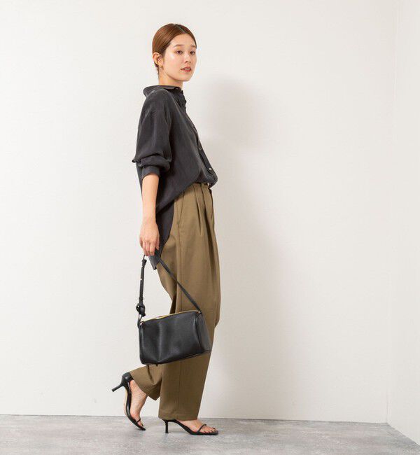 NOLLEY'S「《セットアップ対応》ウォッシャブルシルキーキュプラドレープシャツ」|シャツ・ブラウス|