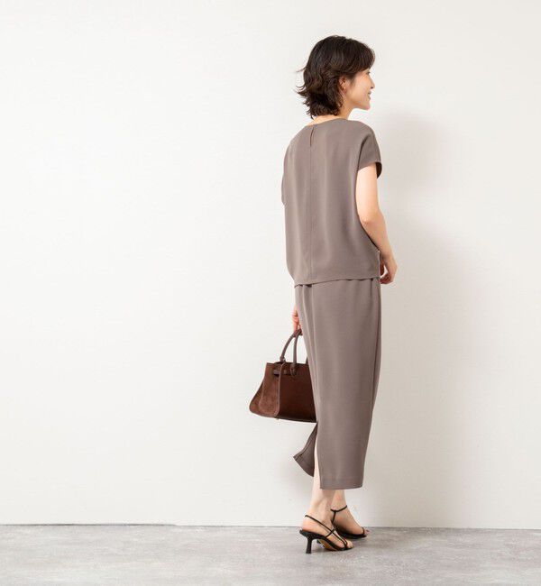 NOLLEY'S sophi「《セットアップ対応》ウォッシャブルダブルサテンイージースカート」|タイト|