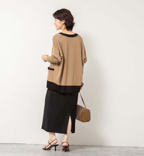 NOLLEY'S sophi「《セットアップ対応》ウォッシャブルダブルサテンイージースカート」|タイト|