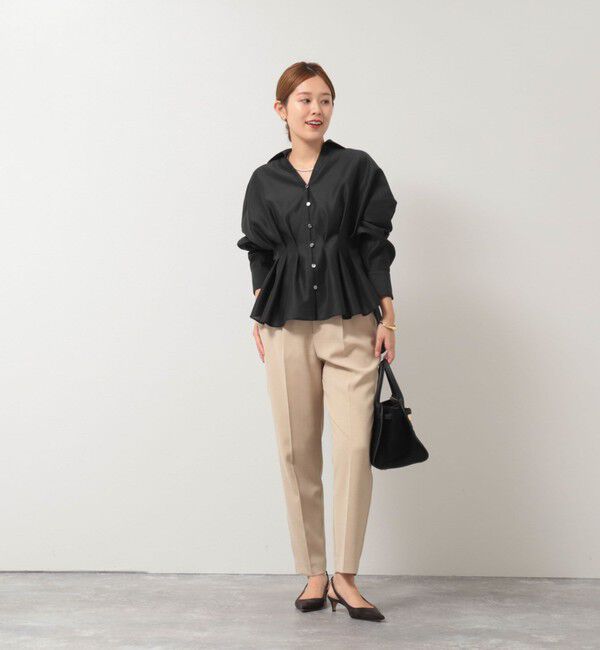 NOLLEY'S「【追加】ウォッシャブルシアースキッパータックブラウス」|シャツ・ブラウス|