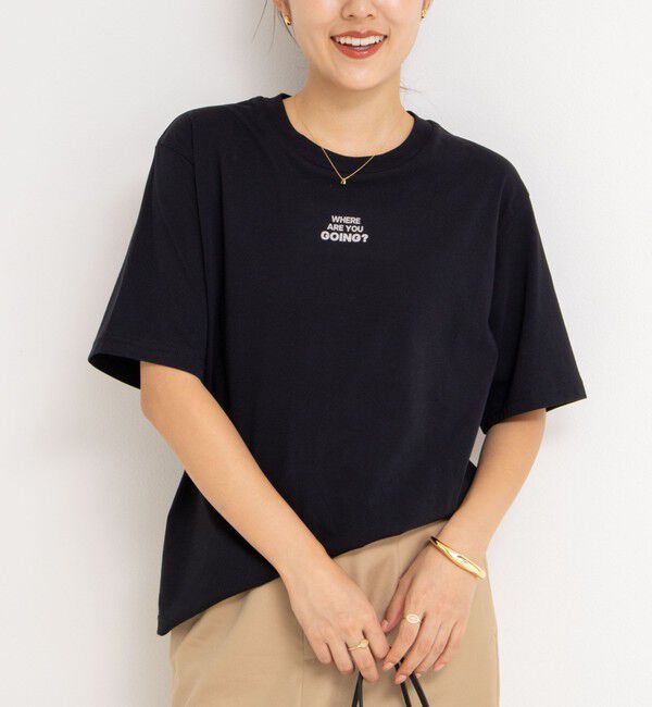 NOLLEY'S「メッセージTシャツ」|Tシャツ・カットソー|ブラック