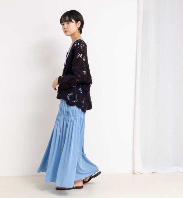 Rie Miller「顔料染マキシ丈ワンピース」|ワンピース|