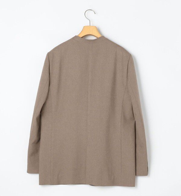 NOLLEY'S sophi「【WEB STAFF守屋☆別注】《セットアップ対応》ウォッシャブルソフトシャンブレーノーカラージャケット」|ノーカラージャケット|