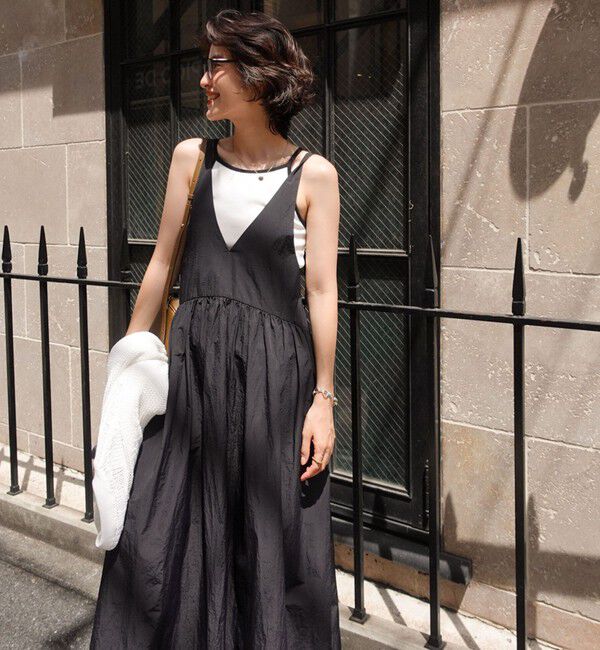 MAQWEL「【追加】【MAQWEL/マクウェル】ソフトタフタワンピース」|ワンピース|