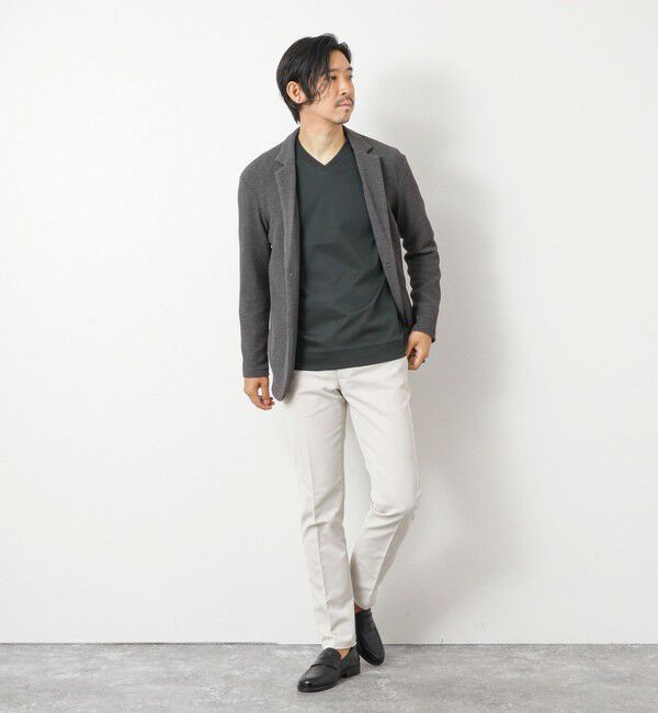 NOLLEY'S goodman「《ビジカジ対応》シルケットスムースドレスL/S V Tシャツ 25AW」|Tシャツ・カットソー|