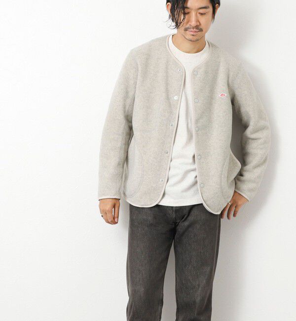 NOLLEY'S goodman「【DANTON/ダントン】JD-8939 FLEECE COLLARLESS JACKET 25AW」|ブルゾン・スタジャン|