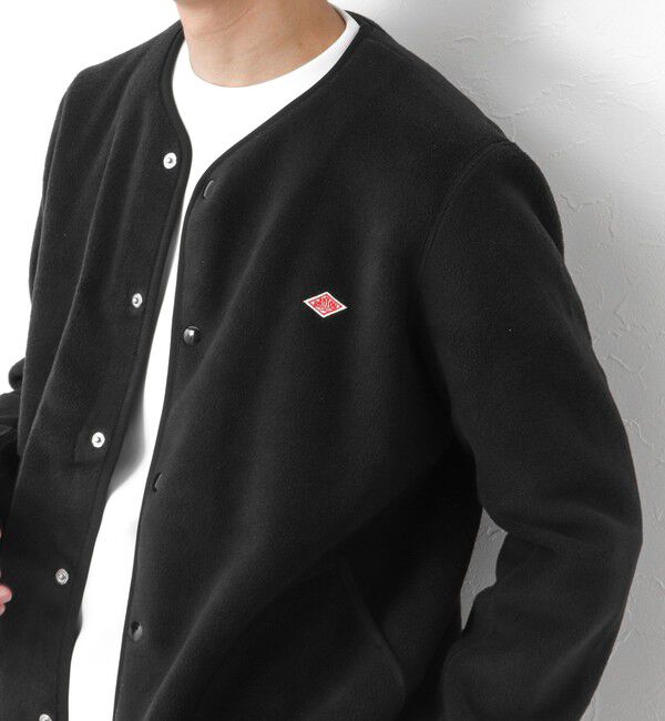 NOLLEY'S goodman「【DANTON/ダントン】JD-8939 FLEECE COLLARLESS JACKET 25AW」|ブルゾン・スタジャン|ブラック