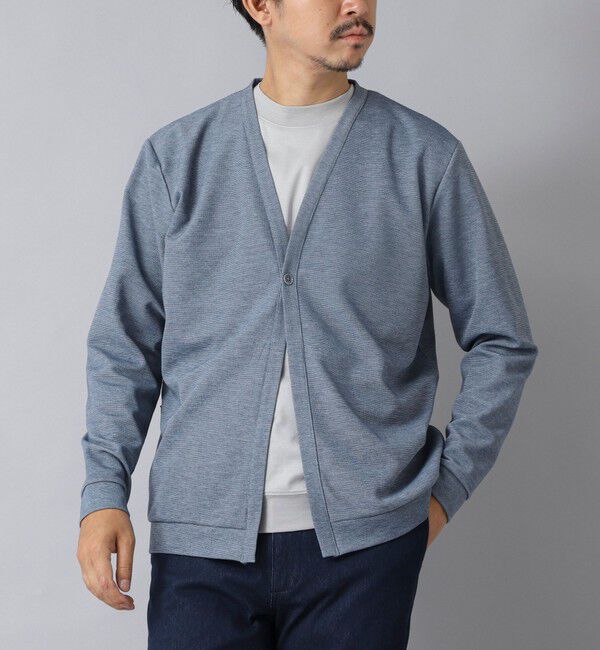 NOLLEY'S goodman「【ACTIVE SECT】《限定展開》ストレッチミラノリブワンボタンカーディガン 25AW」|カーディガン|