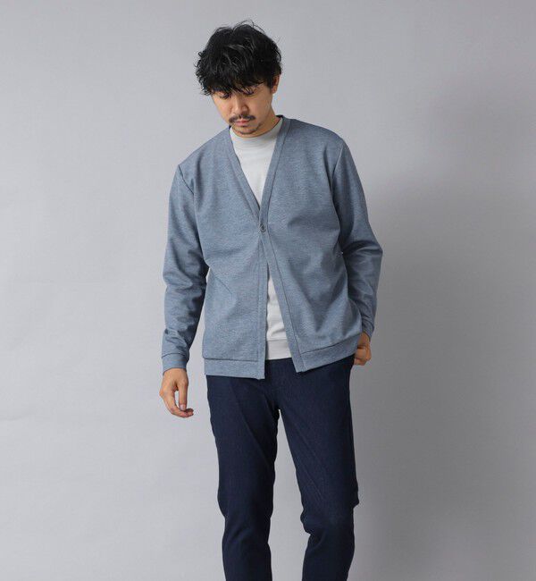 NOLLEY'S goodman「【ACTIVE SECT】《限定展開》ストレッチミラノリブワンボタンカーディガン 25AW」|カーディガン|