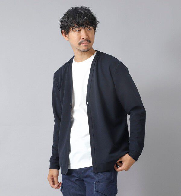 NOLLEY'S goodman「【ACTIVE SECT】《限定展開》ストレッチミラノリブワンボタンカーディガン 25AW」|カーディガン|