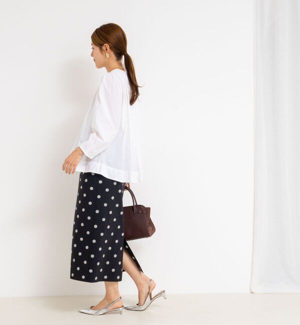 NOLLEY'S「ウォッシャブルタックフレアーブラウス」|シャツ・ブラウス|