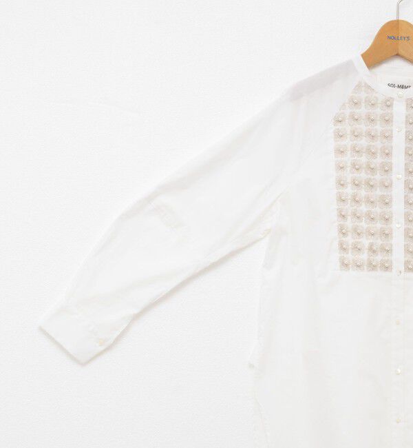 NOLLEY'S「【SOI-MeME/ソワメム】パールラメレースブラウス」|シャツ・ブラウス|