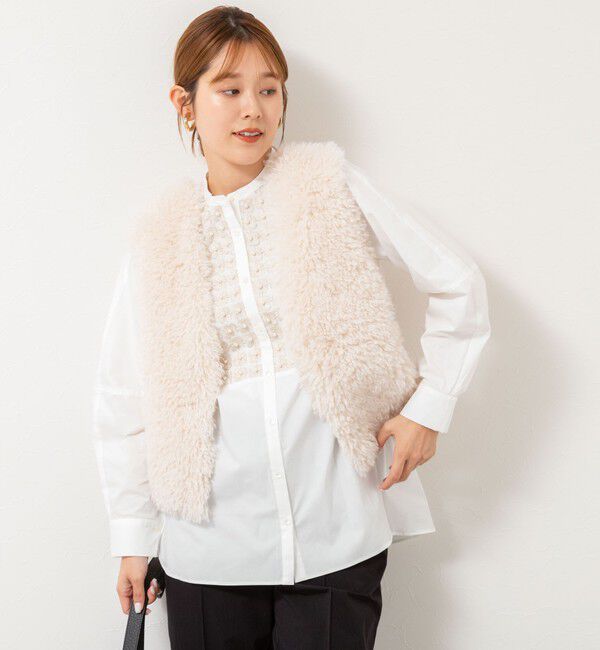 NOLLEY'S「【SOI-MeME/ソワメム】パールラメレースブラウス」|シャツ・ブラウス|