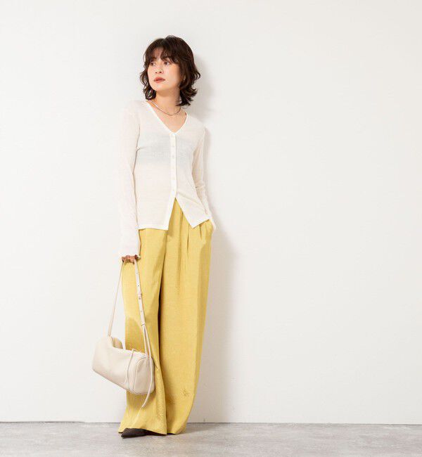 NOLLEY'S「MY STANDARD ウォッシャブルリブカーディガン」|カーディガン|