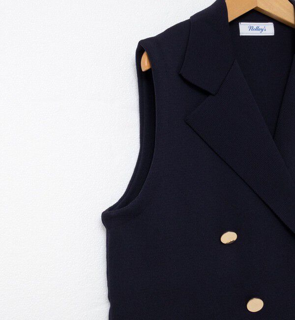 NOLLEY'S「《手洗い可能》ミラノリブニットベスト」|ベスト・ジレ|