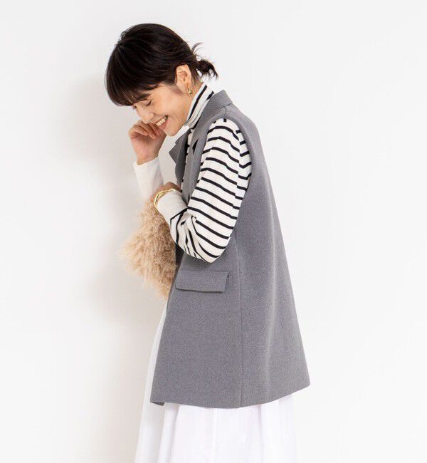 NOLLEY'S「《手洗い可能》ミラノリブニットベスト」|ベスト・ジレ|