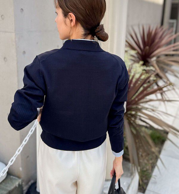 NOLLEY'S「《手洗い可能》16Gマレー襟付きカーディガン」|カーディガン|