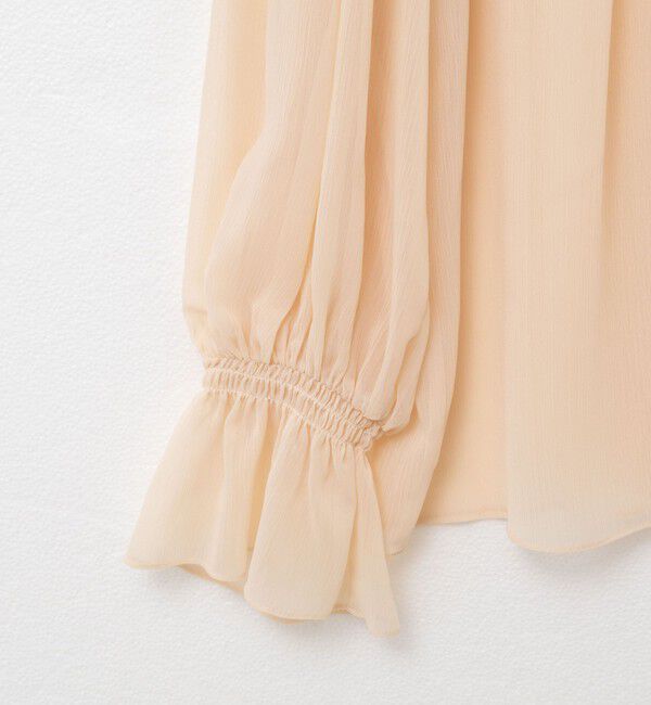 NOLLEY'S「ウォッシャブル楊柳ギャザーブラウス」|シャツ・ブラウス|
