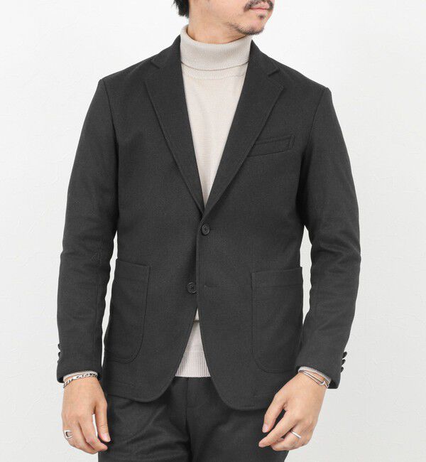 NOLLEY'S goodman「《セットアップ対応》【Active Jersey】ホームスパン ストレッチイージーJK」|テーラードジャケット|