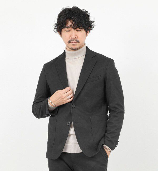 NOLLEY'S goodman「《セットアップ対応》【Active Jersey】ホームスパン ストレッチイージーJK」|テーラードジャケット|