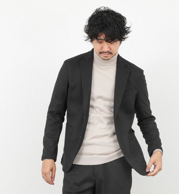 NOLLEY'S goodman「《セットアップ対応》【Active Jersey】ホームスパン ストレッチイージーJK」|テーラードジャケット|