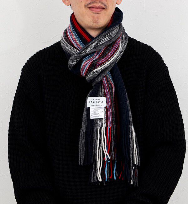 NOLLEY'S goodman「【JAMES CHARLOTTE/ジェームス・シャルロット】Lambswool Russell Muffler 25」|ストール|レッド系１