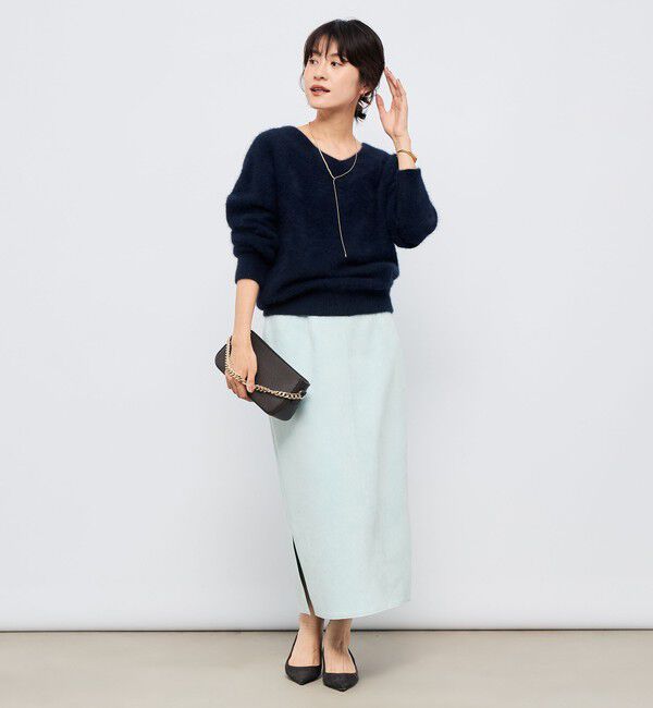 NOLLEY'S sophi「ウォッシャブルスエードダンボールタイトスカート」|タイト|