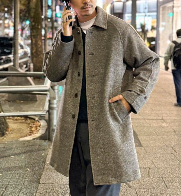 NOLLEY'S goodman「《ビジカジ対応》尾州ビーバーステンカラーコート 25AW」|ステンカラーコート|