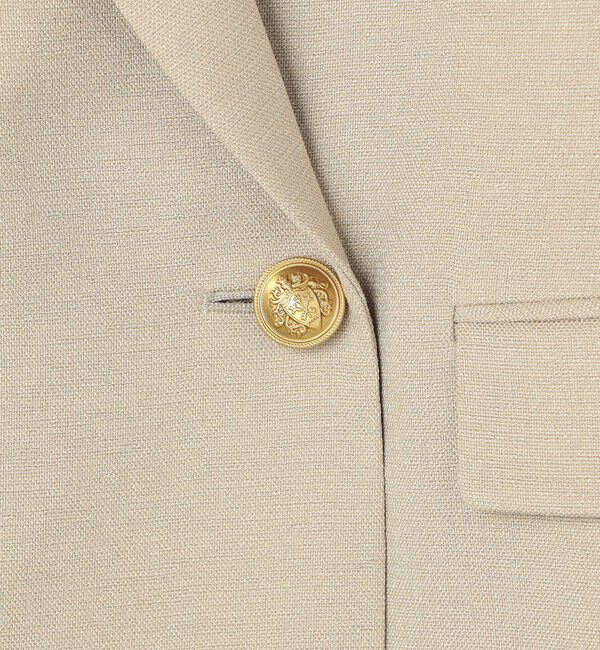 NOLLEY'S「ウォッシャブルハイスペック麻調ダブルジャケット」|テーラードジャケット|