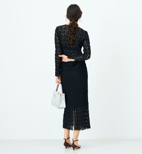 NOLLEY'S sophi「ウォッシャブルストレッチレースタイトスカート」|タイト|