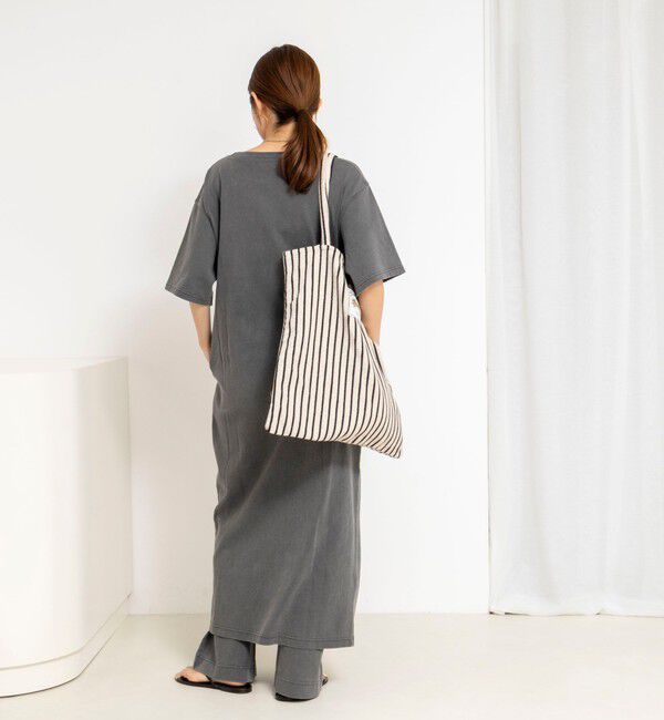 NOLLEY'S「ウォッシャブルピグメント加工カットソーマキシ丈ワンピース」|ワンピース|