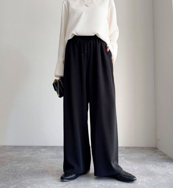 fredy emue「【累計販売数4万本突破！】とろみツイルストレートイージーパンツ」|チノ|