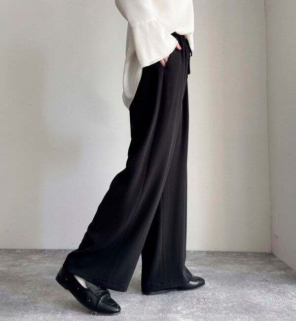 fredy emue「【累計販売数4万本突破！】とろみツイルストレートイージーパンツ」|チノ|