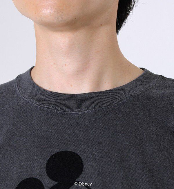 GLOSTER「【GOOD ROCK SPEED】MICKEY / フロッキープリントTシャツ」|Tシャツ・カットソー|