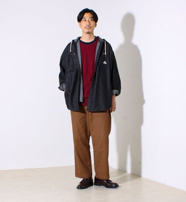 GLOSTER「【GEVACO】デニムフーディーシャツ フード付きデニムシャツ」|シャツ・ブラウス|