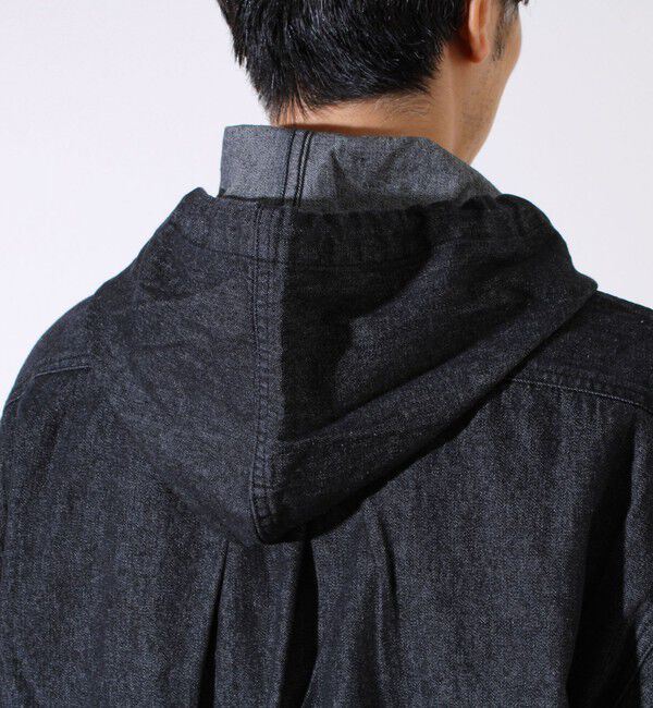 GLOSTER「【GEVACO】デニムフーディーシャツ フード付きデニムシャツ」|シャツ・ブラウス|