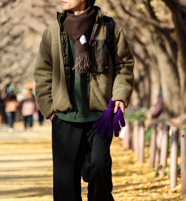 GLOSTER「【2WAYで着回せる】【UNISEX】GLOSTER配色別注 TAIONボア&times;ダウンブルゾン」|ダウン|