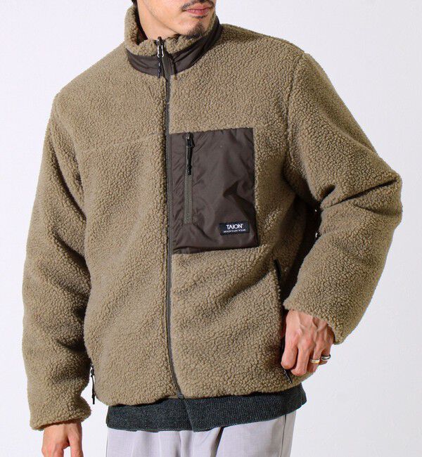 GLOSTER「【2WAYで着回せる】【UNISEX】GLOSTER配色別注 TAIONボア&times;ダウンブルゾン」|ダウン|