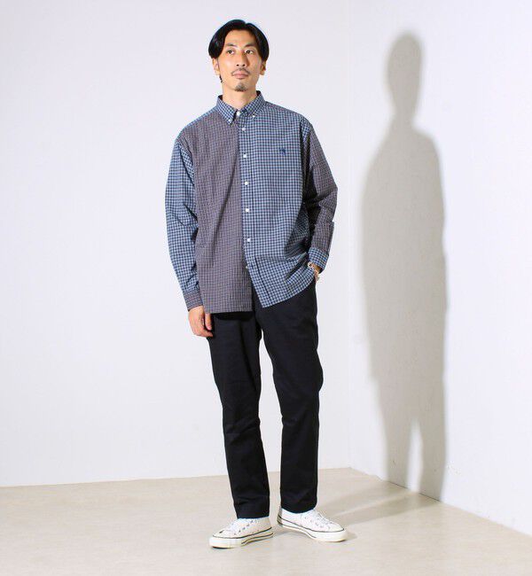 GLOSTER「【BOY刺繍】クレイジーパターン ボタンダウンシャツ」|シャツ・ブラウス|