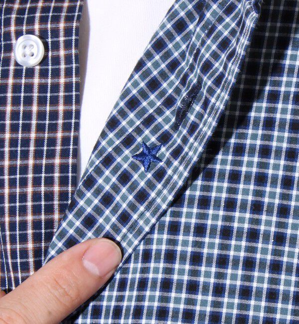 GLOSTER「【BOY刺繍】クレイジーパターン ボタンダウンシャツ」|シャツ・ブラウス|