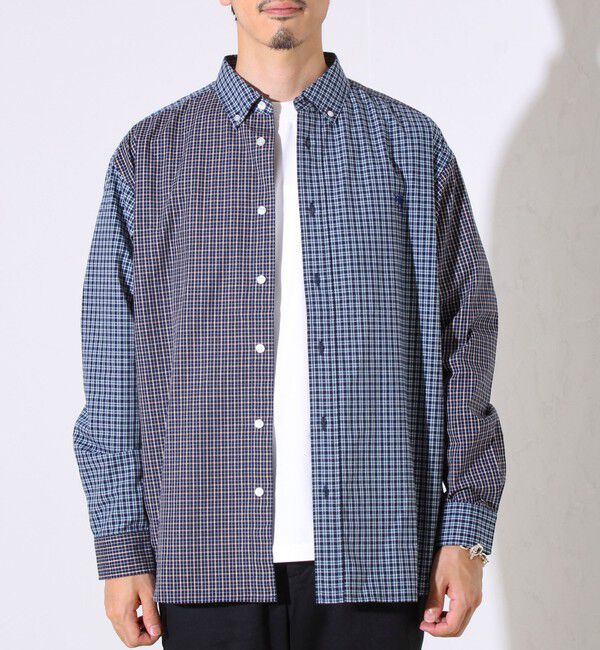 GLOSTER「【BOY刺繍】クレイジーパターン ボタンダウンシャツ」|シャツ・ブラウス|