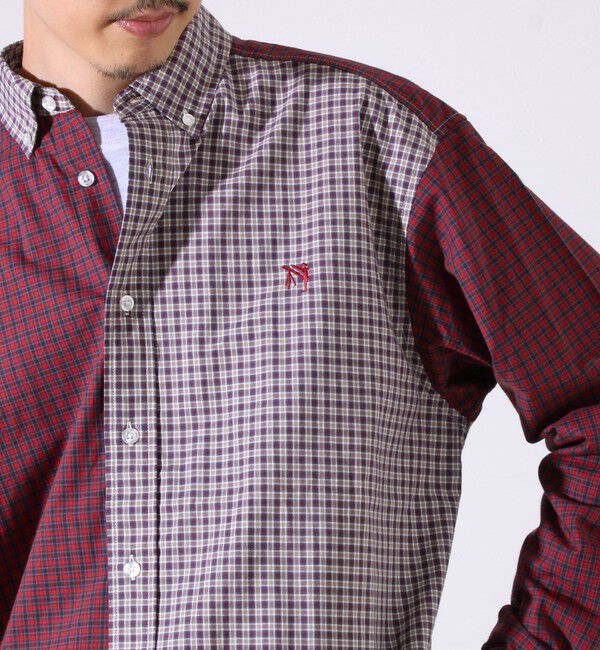 GLOSTER「【BOY刺繍】クレイジーパターン ボタンダウンシャツ」|シャツ・ブラウス|