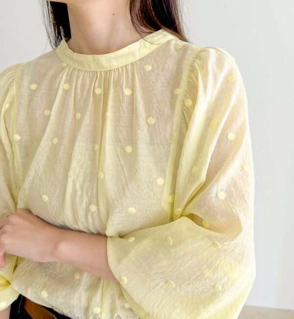 fredy emue「ドット刺繍2ＷAYブラウス」|シャツ・ブラウス|
