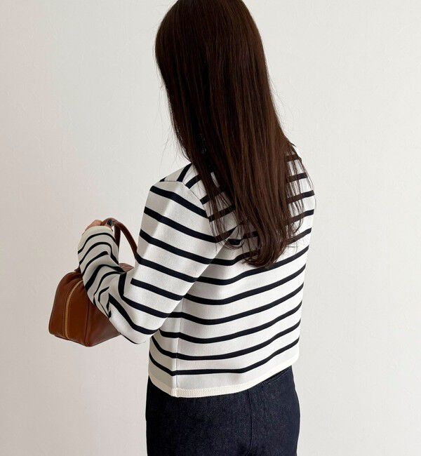 fredy emue「刺繍入りコンパクトニットジャケット」|カーディガン|