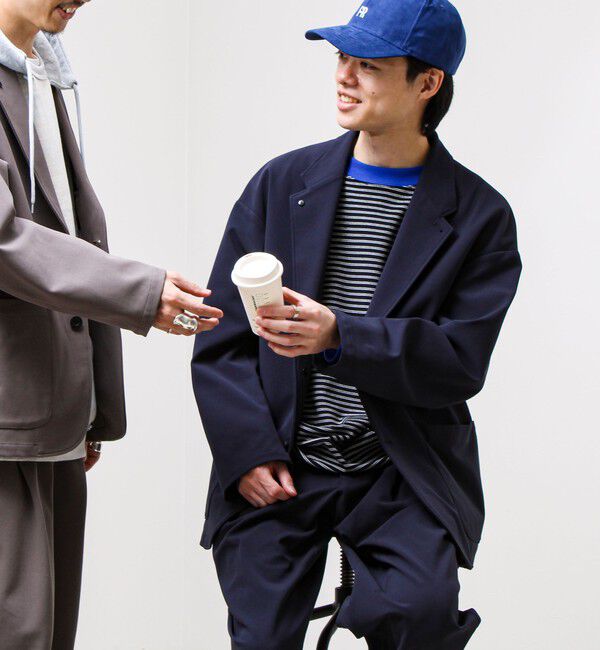 GLOSTER「【セットアップ対応】トリコットオールマイティジャケット」|テーラードジャケット|ネイビー