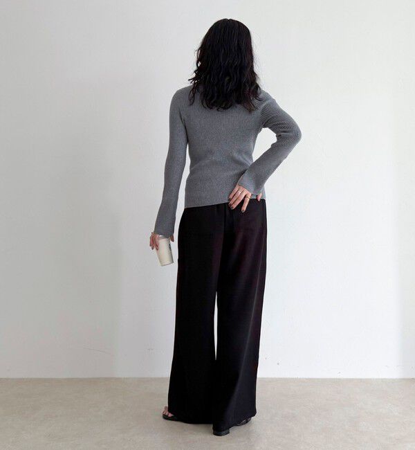 fredy emue「袖スリットリブニットプルオーバー」|ニット・セーター|
