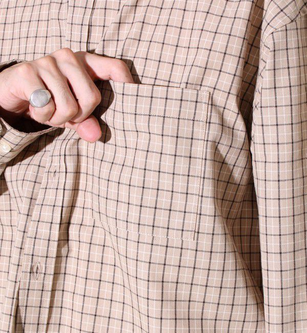 GLOSTER「【シャツ＋Tシャツの2点セット】TC平織 小柄チェックアンサンブル」|シャツ・ブラウス|