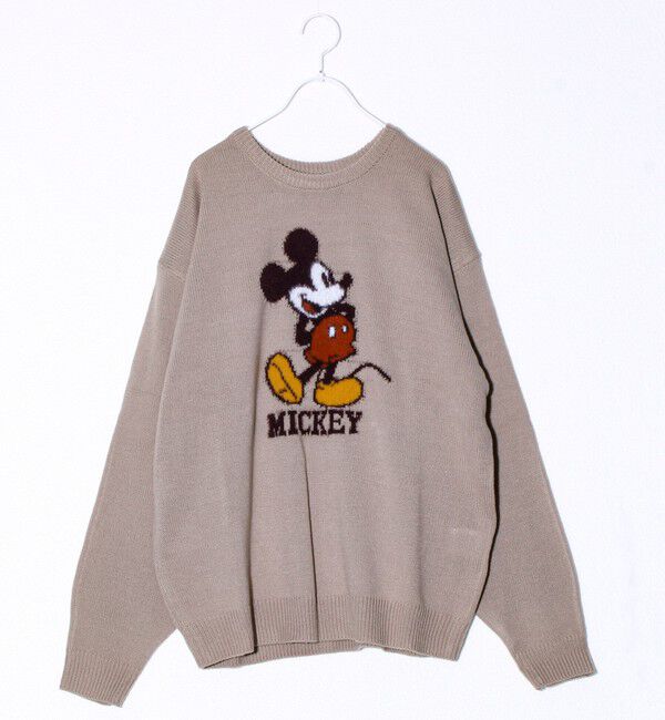 GLOSTER「【MICKEY&JERRY】UNISEX シャギージャガードニット」|ニット・セーター|
