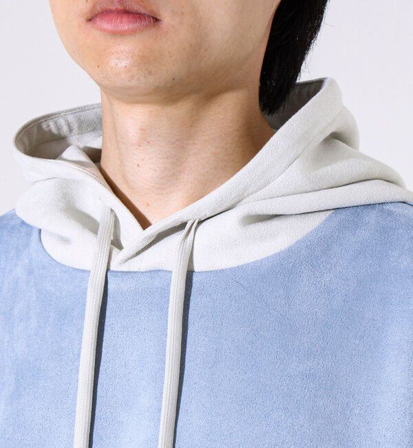 GLOSTER「【新配色で再登場】フレブルスエード バイカラーパーカー」|パーカー|